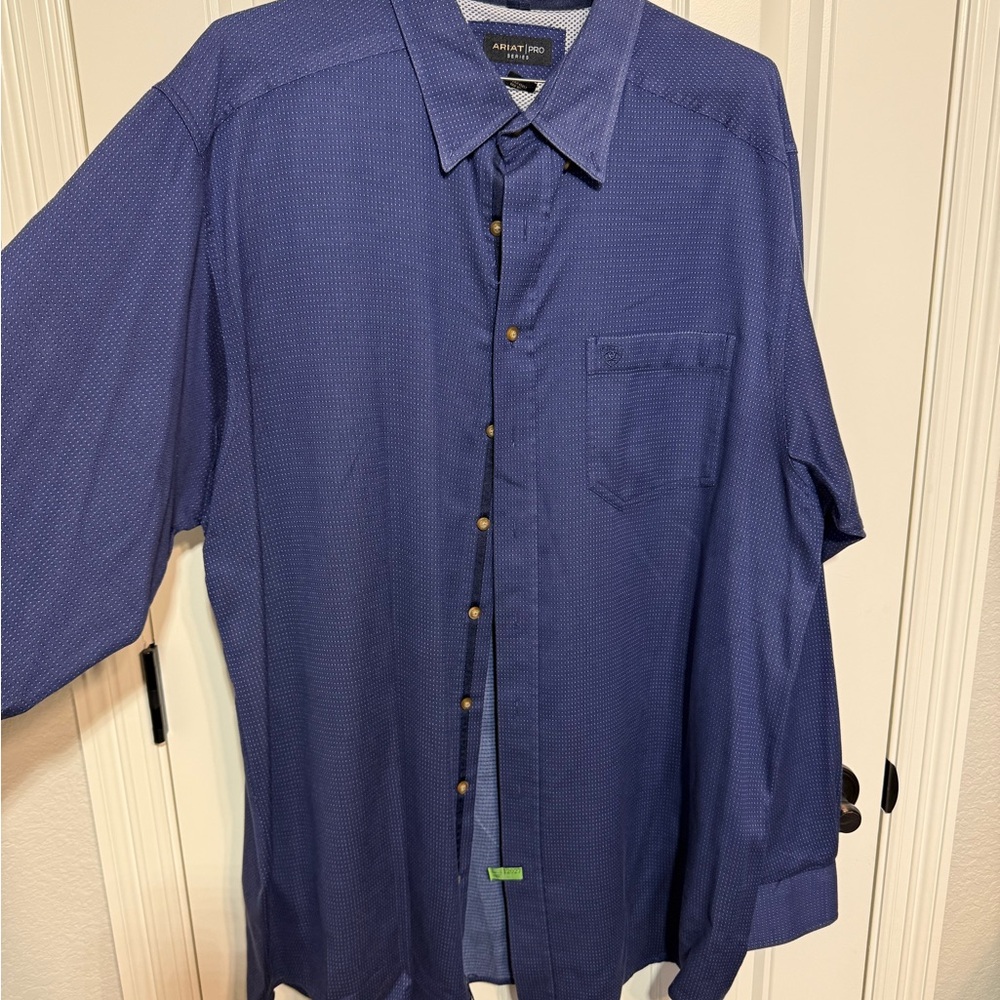 Ariat Pro Series Men's Navy Button Down Shirt